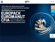 Tablet Screenshot of europack-euromanut-cfia.com